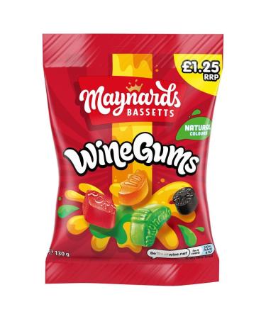 Maynards Bassetts Sweet Bags 10 x 130g (Wine Gums)