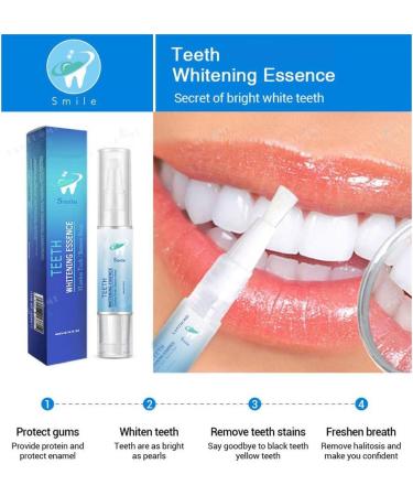 2PCS Teeth Whitening Essence Pen & Gel - Fast & Effective Teeth Stain Remover for Whiter Teeth - Buy Online on SooperMarket.com