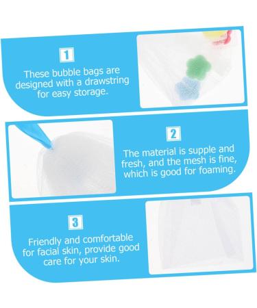 BELLIFFY 4pcs Foaming Net Portable Soap Cleansing Foaming Cup Soap Mesh Bag Soap Net Purpose Soap Pe - Buy Online on SooperMarket.com