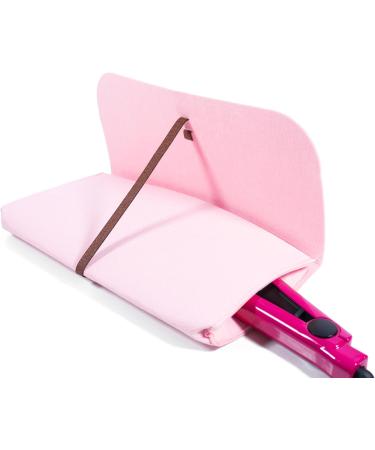 Glamza Hair Straightener Mat & Pouch - Made from Heat Resistant Safety Felt - Ideal for Home & Travel (Pink (Pouchy)) - Buy Online on SooperMarket.com