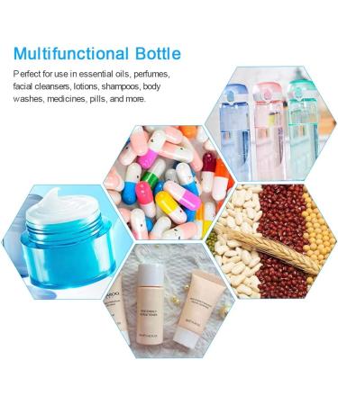 Durantey 50-Pack Travel Bottles - 20ml & 30ml Transparent Cosmetic Containers with Labels | Portable & Refillable Travel Accessories - Buy Online on SooperMarket.com