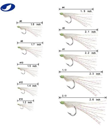 Rainbow Fish Skin Saltwater Fishing Lure Bait Rig - 10 Packs - Buy Online on SooperMarket.com