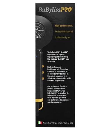 BaBylissPRO BLACKFX Metal Collection Hair Dryer | Professional Performance & Style - Buy Online on SooperMarket.com