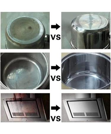 Fourpeopeo Stainless Steel Cleaning Powder 500g Stainless Steel Cleaning Paste Oven Cookware Cleaner Powerful Stainless Steel Cookware Cleaning Paste for Home Use - Buy Online on SooperMarket.com