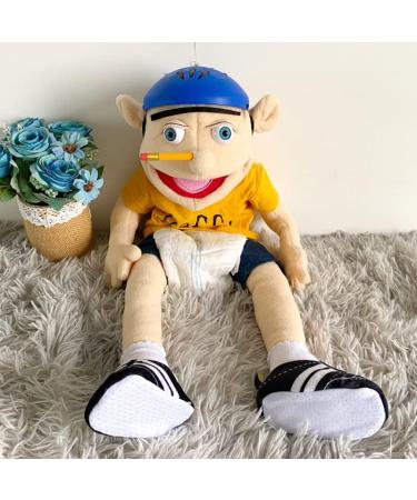 Jeffy Soft Plush Hand Puppet 58cm - Mischievous Funny Toy with Working Mouth | Perfect Gift for Kids - Birthday, Christmas, Halloween | Ideal for Play House and Teaching Preschool - Buy Online on SooperMarket.com