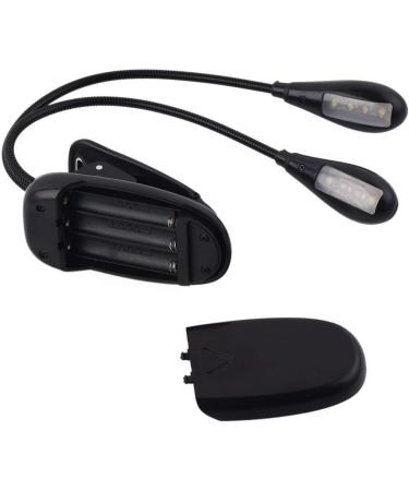 Portable LED Reading Lamp - 8 LED USB Clamping Light Flexible 360 Arm Ideal for Night Reading in Bed - Black - Buy Online on SooperMarket.com