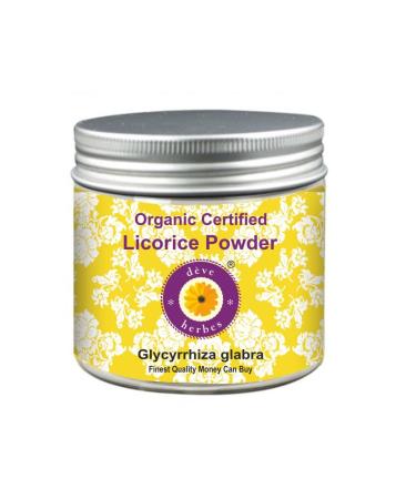 Deve Herbes Pure Licorice/Liquorice Powder (Glycyrrhiza glabra) for Skin - 100gm (3.5 oz)