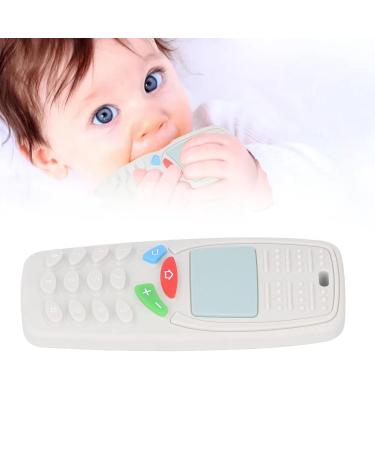 Silicone Baby Teething Toy - Mobile Phone Shaped Chew Toy (Milky White) - Buy Online on SooperMarket.com