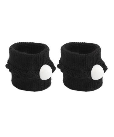 Acupressure bracelet 2 pieces of travel sickness bands acupressure bracelet against nausea against dizziness and vomiting black nylon bracelets