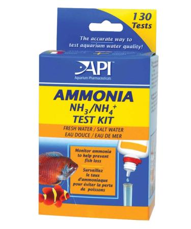 API Ammonia Test Kit Ammonia Monitor for Freshwater and Saltwater 130 Tests