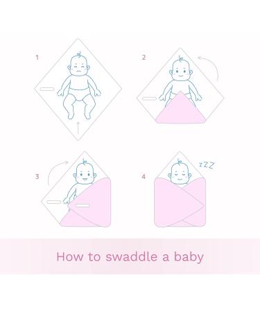 Baby Swaddle Wrap Blanket/Newborn Cotton Swaddling Sleeping Bag 0 to 3 Months (Mika Pink) 22 - Buy Online on SooperMarket.com