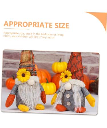 ABOOFAN Doll Thanksgiving Harvest Rudolph Gnome Decoration for Decor Figurine Autumn Festival Party Assorted Color 28X11X7CM - Buy Online on SooperMarket.com