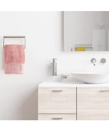 Rae Dunn Embroidered Wash/Dry Coral Hand Towels - 2 Pack, 100% Cotton, Highly Absorbent - 16x28 for Kitchen and Bathroom - Buy Online on SooperMarket.com