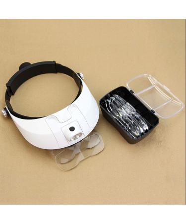 LED Lamp Light Headband Headset for Head Jeweler Magnifier Glass Loup 5.5X - Buy Online on SooperMarket.com
