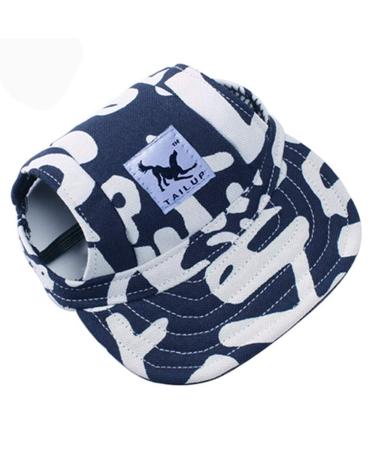 EGURS DOUS BASSEBALL HITTOR CONTACTABLE SUNBONNET SONENTIONS DOC HUDE HOUT FOR SMALL Medium and Large Dogs and Cats Dark Blue S