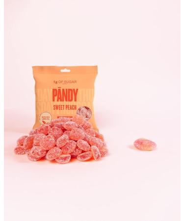 PANDY Candy SWEET PEACH - Gummy Candies Bag Only 1g Sugar & 80 Calories 1x50g Sweet Peach 1x50g - Buy Online on SooperMarket.com