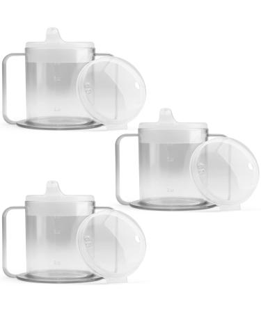Providence Spillproof 9oz Adult Sippy Cup with 2 Handles - Independence Sip Cups for Adults for Limited Mobility - Handicapped Accessories - Handicap Cups for Elderly Care - Made in the USA - 3 Pack 1 Count (Pack of 3)