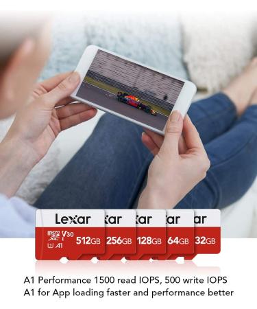 Lexar 128GB Micro SD Card - 100MB/s UHS-I Flash Memory Card with Adapter | A1, U3, Class10, V30 | High Speed TF Card - Buy Online on SooperMarket.com