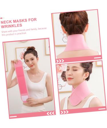 AOKWAWALIY Gel Neck Pad Neck Masks for Wrinkles Silicone Patches for Wrinkles Anti Wrinkle Neck Pad Stretchable Neck Patch Anti Wrinkle Patches Facial Mask Neckline Spandex Silicone Gel Pink - Buy Online on SooperMarket.com