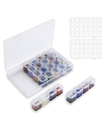 3 Pack 28 Slots Diamond Embroidery Boxs 5D Diamond Painting Storage Case for for DIY Art Craft