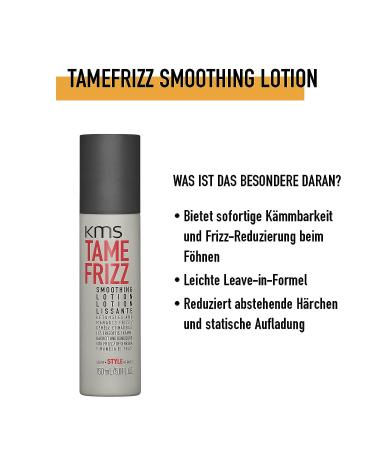 KMS TAMEFRIZZ Smoothing Lotion 5.0 oz - Frizz Control for Smooth Hair - Buy Online on SooperMarket.com