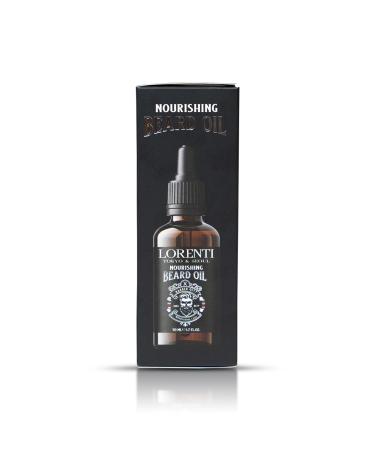 Lorenti Men Nourishing Beard Oil - Vitamin E & Moroccan Argan Oil Moisturizer | 50ml | International Shipping Available - Buy Online on SooperMarket.com
