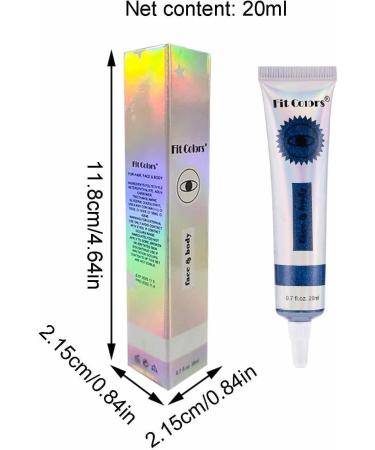 Liquid Eye Shadow | 9 Color Glitter Sequins Gel | Shiny Festival Style Ultra Pigmented Eye Shadow Puchen 08 - Buy Online on SooperMarket.com