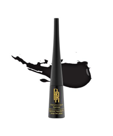 Black Radiance Fine Line Liquid Eyeliner, Black, 0.12 Fluid Ounce Fine Black