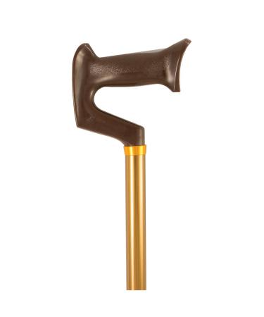 PCP Mobility & Homecare Adjustable Cane Aluminum Orthopedic Handle Bronze with Black Handle 3/4-Inch Tip Size
