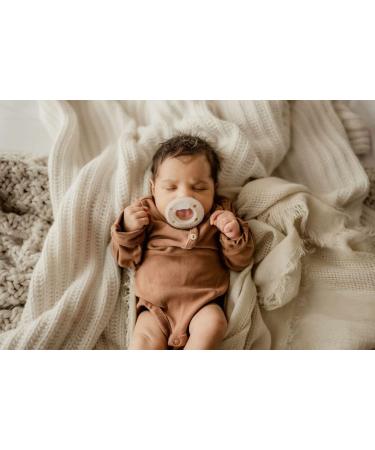Ninni Co Breastfeeding Promoting Pacifier - Silicone, Patented Orthodontic Pacifier for Healthy Orofacial Development - Natural Skin Texture - Oatmeal (1 Pack) - Buy Online on SooperMarket.com