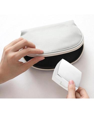 Mini Contact Lens Case Travel Bag - Portable Eye Care Set with Mirror | 3 Colors Available (White) - Buy Online on SooperMarket.com