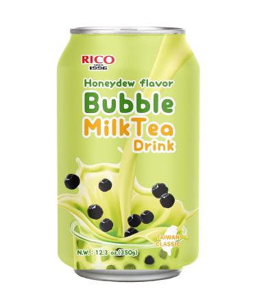 RICO - Bubble Milk Tea Drink Honeydew Melon - 1 X 350 ML Honeydew Melon 1-Pack