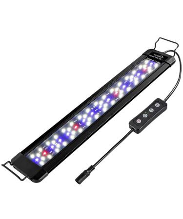 MingDak LED Aquarium Plant Light - Fish Tank Light Fixture,Full Spectrum Aquarium Lighting for Freshwater,White Blue Red Combine LEDs 18-24'' 1000lm (Timer Switch)