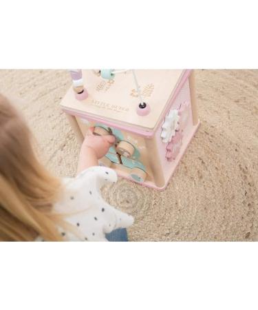 Little Dutch 4427 Wooden Activity Cube - Adventure Pink | Enhance Motor Skills & Fun Playtime for Kids - Buy Online on SooperMarket.com