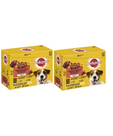 Pedigree multipack- different flavors (2x12x100g mixed selection in jelly 4 varieties with chicken beef and liver mixture poultry lamb and liver mixture) Mixed selection in jelly 4 varieties with chicken beef and liver mix poultry lamb and liver mixture 2