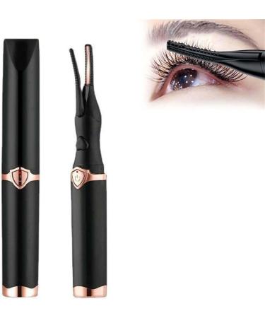 Electric Eyelash Curler Rechargeable Eyelash Curler Portable Makeup Electric Eyelash Curling Heated Eyelash Curler Heated Spoolies Eyelas Rechargeable Heated Eyelash Curler Black