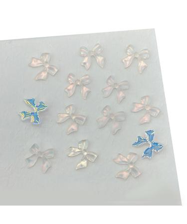 Simple Bowknot 3D Resin Ribbon Bows Manicures Accessories Supplies Resin Bows Decorations