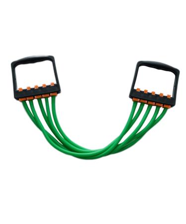 Breast expander for men & women adjustable chest expander fitness expander for muscle trainers strength trainers grip training equipment (green)