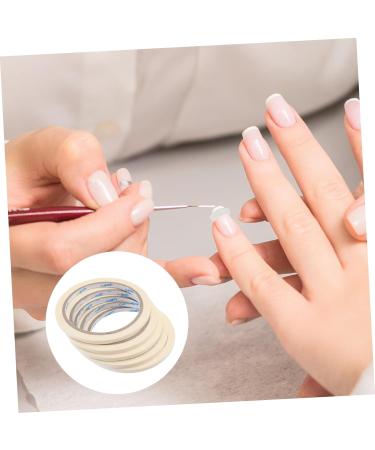Healeved Nail Tool 5pcs Professional Masking Tape Nail Striping Tape Nail Glue Tape Nail Tips Tape Line Nail Art Nails Stickers Manicure Tape Striping Tape Line Nail Tape Tool Stripping As Shown medium - Buy Online on SooperMarket.com