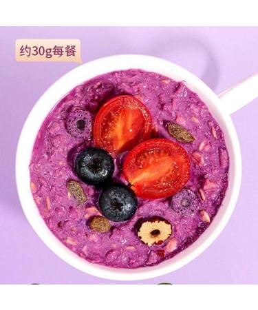 Purple potato konjac Congee 600g/can Instant Lotus Root Starch Soup food replacement Breakfast porridge Sweet potato red date chia powder Nutritious and Healthy oatmeal cereals Chinese snack (5can) - Buy Online on SooperMarket.com