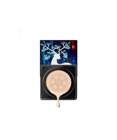 Mushroom Head Foundation Air Cushion CC Cream BB Cream Moisturizing Concealer Bright Makeup Base Long Long Long Mushroom MakeUp Sponge (Ivory) 1 Pack Ivory