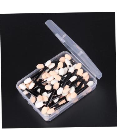 PLAFOPE 50 Pcs Eyeshadow Eyeliner Brushes Sponge Applicator Double Head Eyeshadow Brushes Size 1 Black - Buy Online on SooperMarket.com
