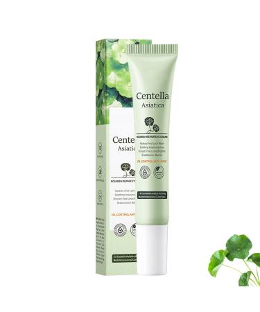 Nourishing Eye Cream with Centella Asiatica Extract Moisturizing Firming Repairing Anti-Wrinkle Centella Asiatica Eye Cream for Dark Circles and Puffy Eyes 20g