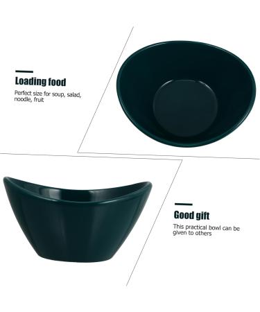 Alipis 2pcs Ingot Bowl Salad Bowl Ramen Bowls Salad Containers Household Tableware Fruit Kitchen Supplies 15.8X12.5CM Green - Buy Online on SooperMarket.com