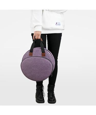 MIOKY Embroidery Bag for Cross Stitch Projects - Purple Travel Tote Organizer for Hoops, Floss, and Tools - Buy Online on SooperMarket.com