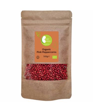 Organic Pink Peppercorns - Certified Organic - by Busy Beans Organic (500g)