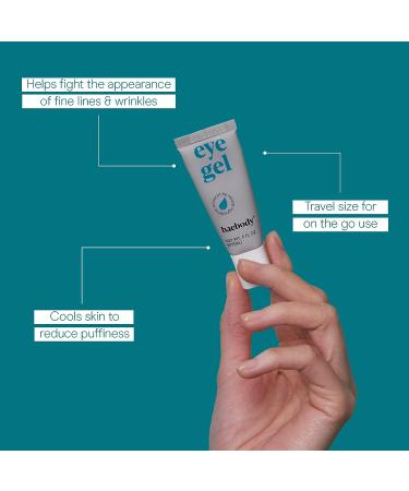 Baebody Travel Size Eye Gel Treatment: Dark Circles & Puffiness Cream with Peptide Complex - 0.5 Fl Oz - Buy Online on SooperMarket.com