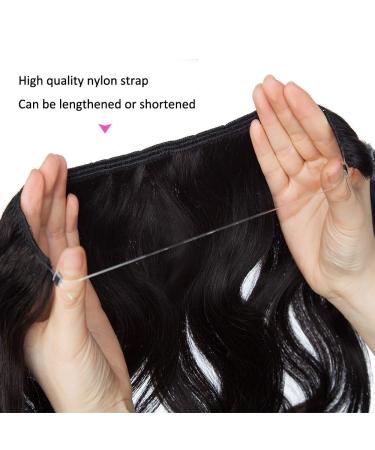 Buy Affordable Tess Hair Parts Real Remy Hair Extensions - Wavy 20 (50cm) 70g #1B Natural Black - International Shipping Available - Buy Online on SooperMarket.com