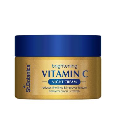 StBotanica Vitamin C E & Hyaluronic Acid Brightening Night Cream 50g - With Argan Oil