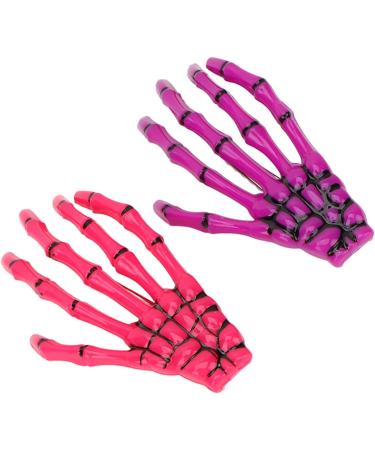 6 Pieces Gothic Skeleton Hands and Bone Hair Clips Fashion Punk Rock Devil Claw Hair Clips Women Girls Hair Accessories - Buy Online on SooperMarket.com